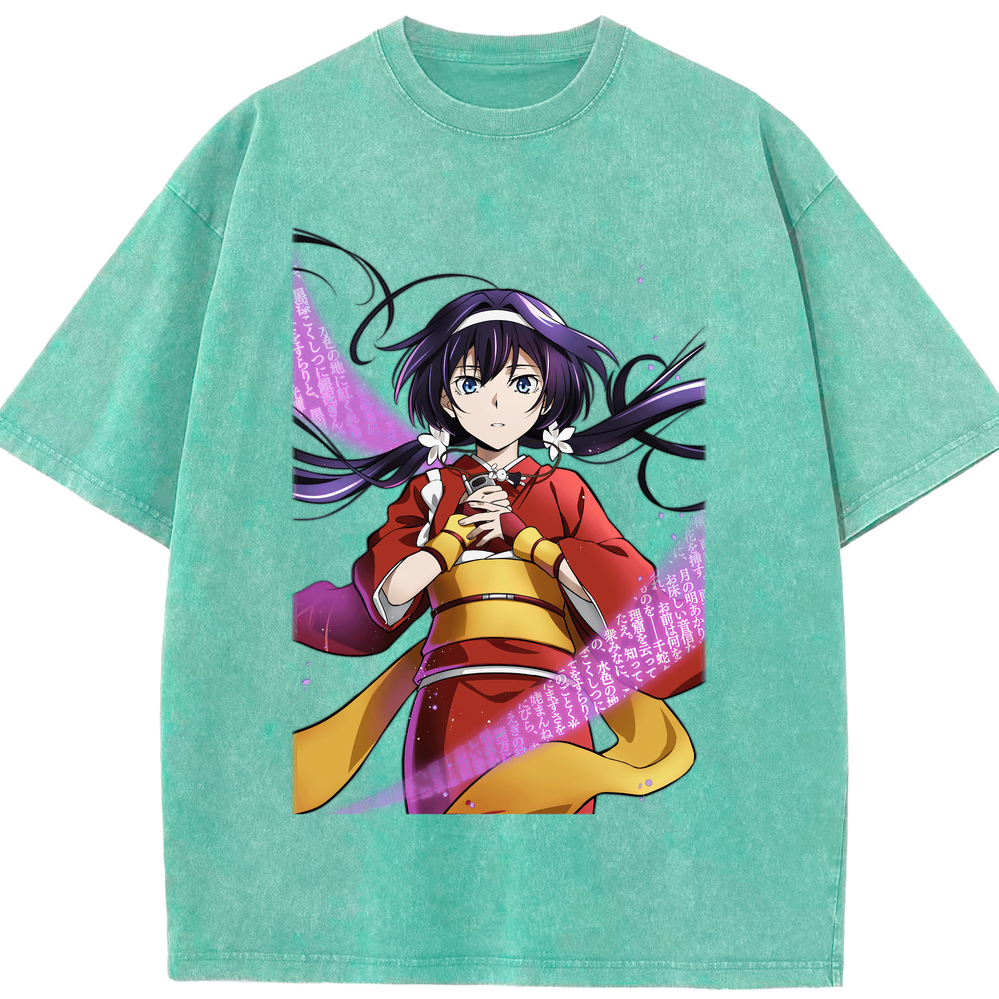 （画像用） 文豪ストレイドッグス Bungo Stray Dogs 綿100% ヴィンテージ風 半袖Tシャツ（フロントプリント）